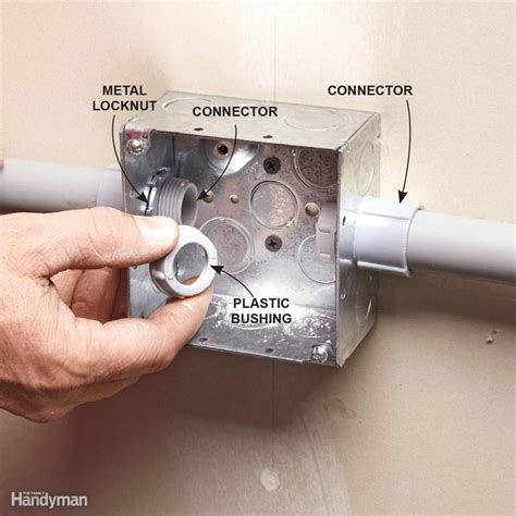 can i use a metal connector on a pvc box|pvc conduit to metal box.